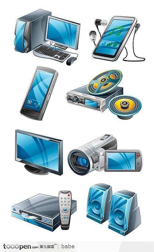 數(shù)碼產品圖標的演變 從臺式電腦到全觸屏手機與DV